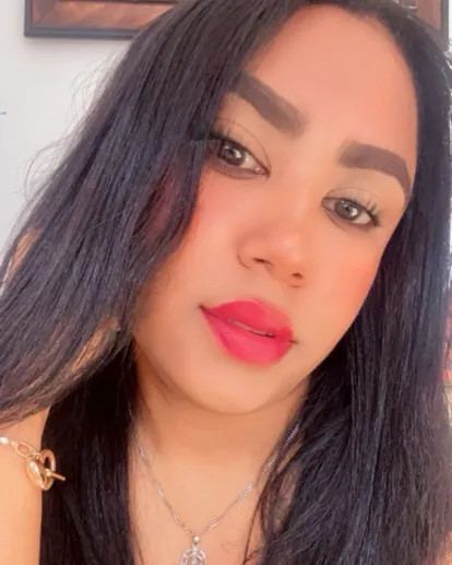 A woman who uses Ome TV Online for video chat (DO)